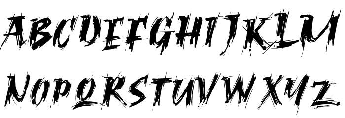RagnarBrushDEMORegular Font LOWERCASE