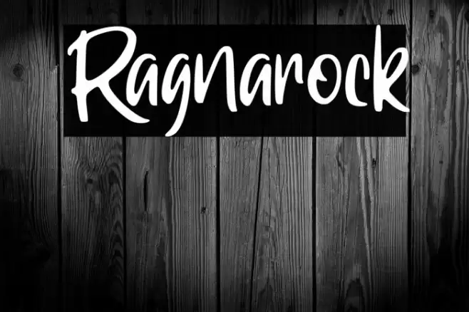 Ragnarock Font examples
