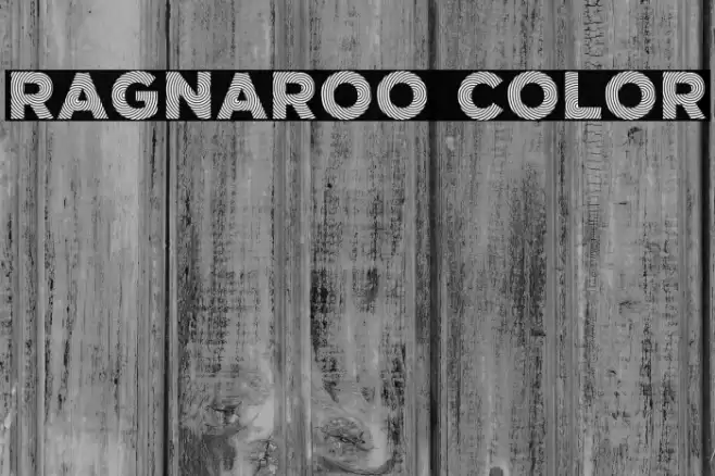 Ragnaroo Color 字体 examples