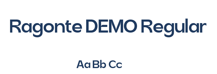 Ragonte DEMO Regular Font Preview
