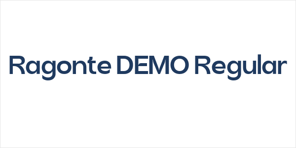 Ragonte DEMO Regular Logo