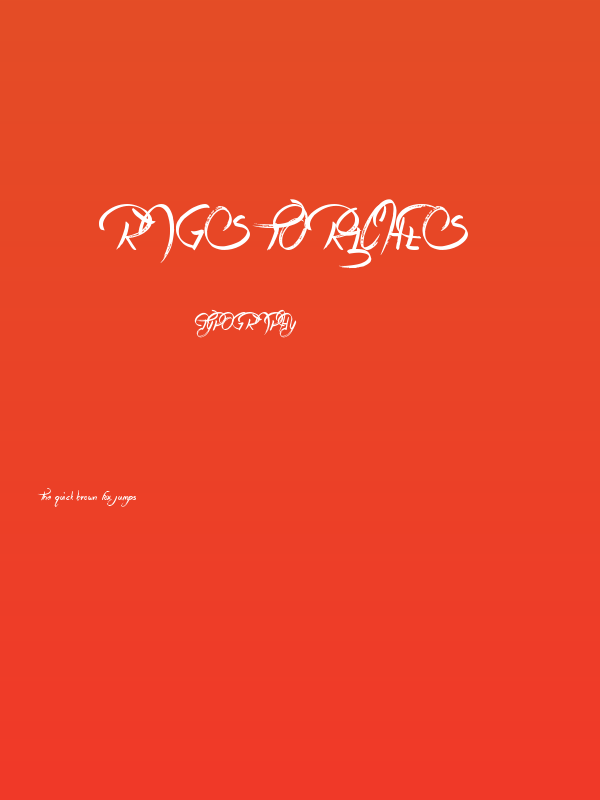 Rags To Riches Poster