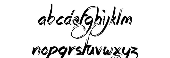 Rags To Riches Font LOWERCASE