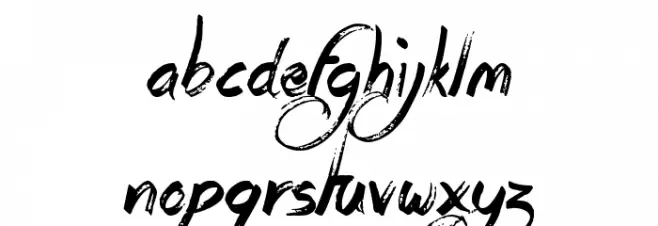 Rags To Riches フォント 小文字