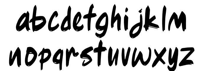 Ragsy Clean Font LOWERCASE