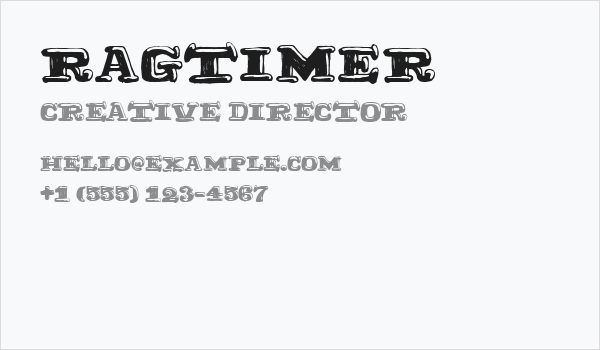 Ragtimer Business Card