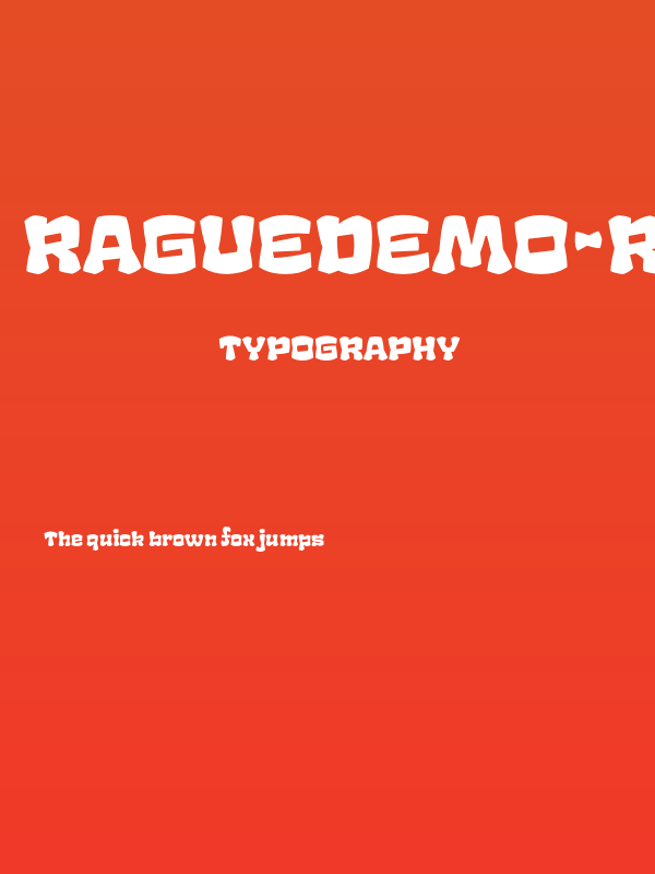 RagueDemo-Regular Poster