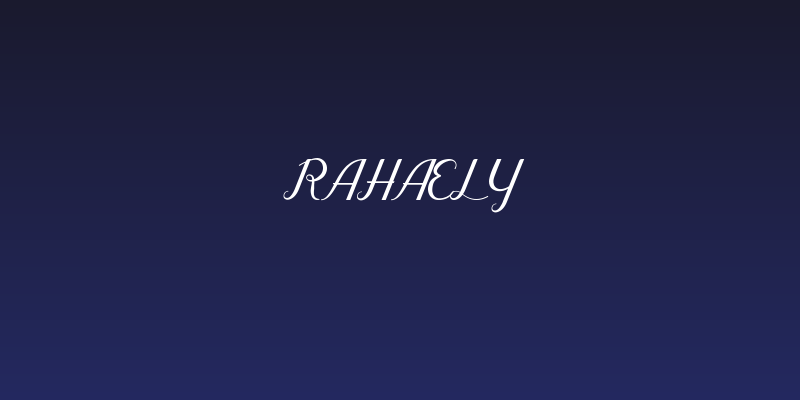 Rahaely Social Header