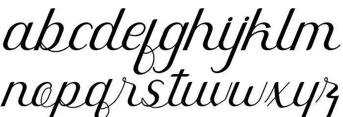 Rahaely Font LOWERCASE