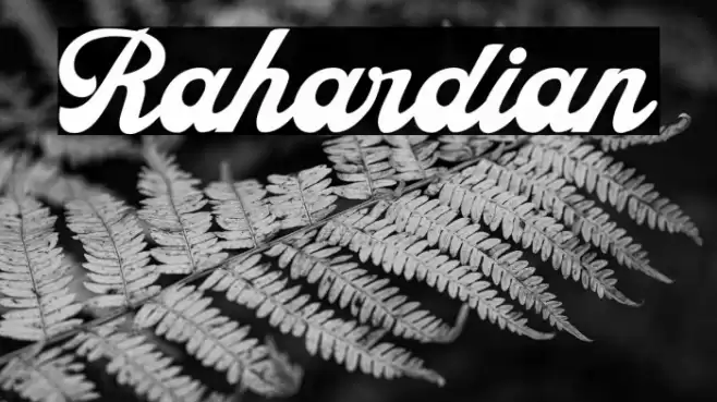 Rahardian Font examples