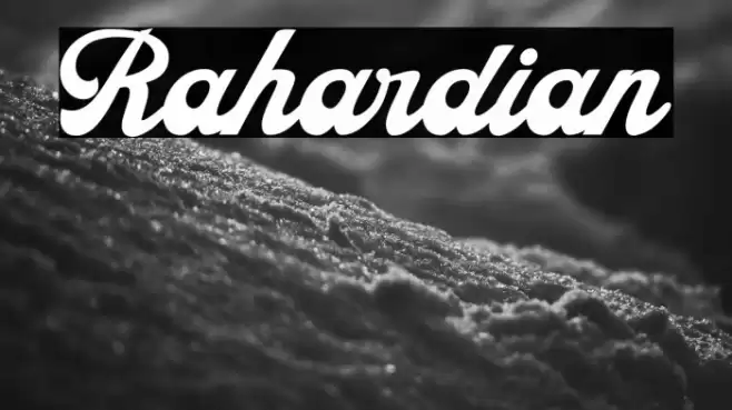 Rahardian Font examples