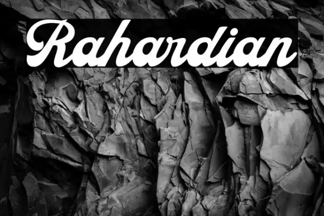 Rahardian Font examples