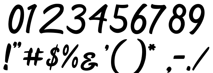 Rahayu Script Font OTHER CHARS