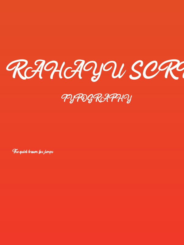 Rahayu Script Poster