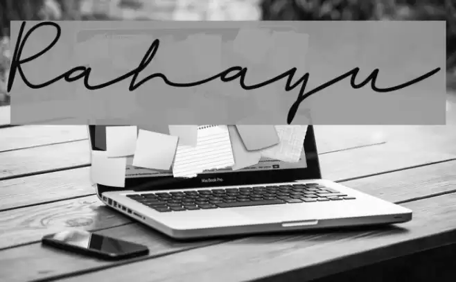 Rahayu Font examples