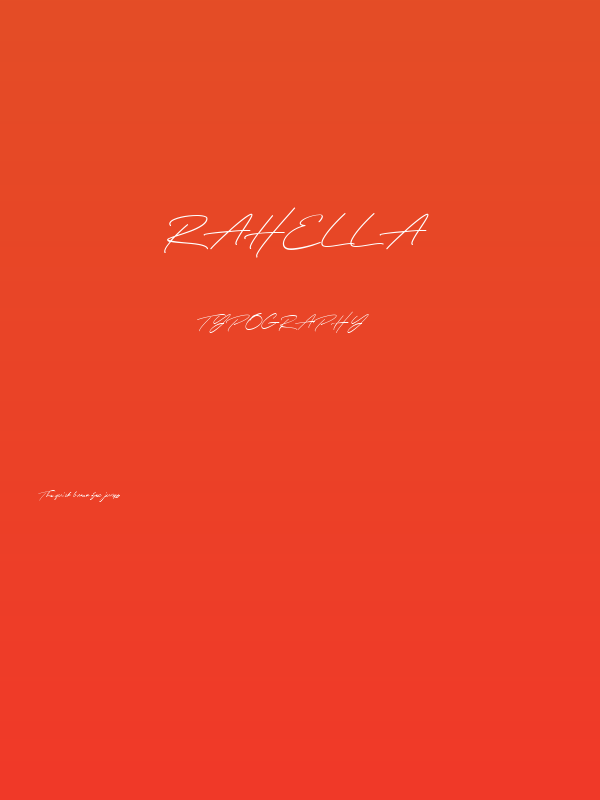 Rahella Poster