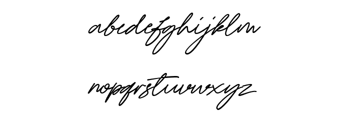 Rahella Font LOWERCASE