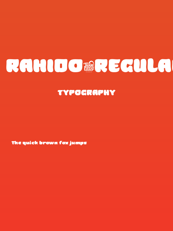 Rahido-Regular Poster