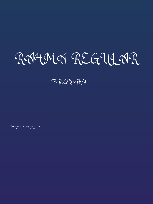 Rahma Regular Poster