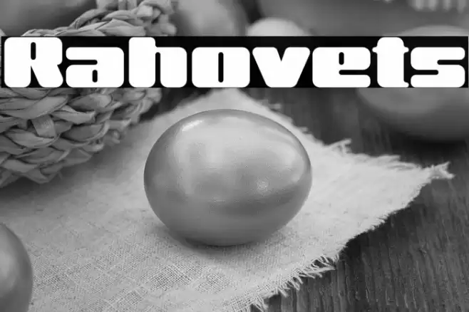 Rahovets Font examples