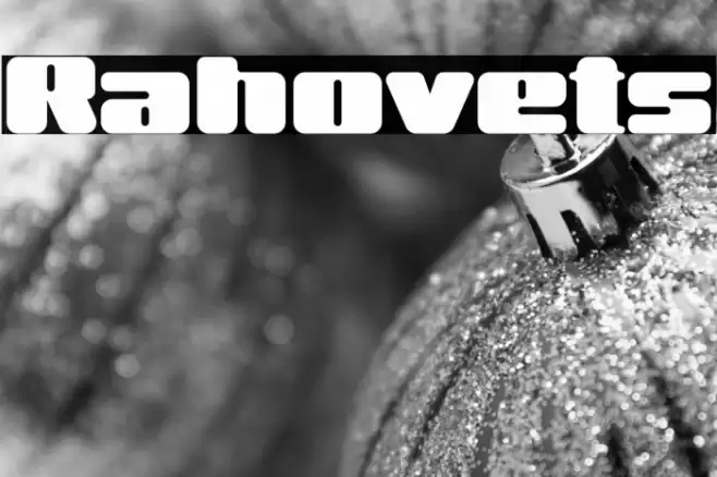 Rahovets Font examples