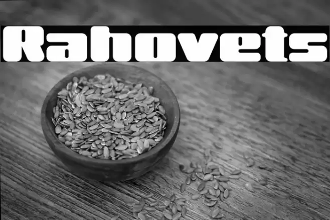 Rahovets Font examples