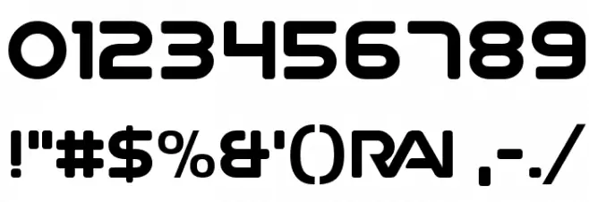 Rai Text 1983 Lowercase Font OTHER CHARS