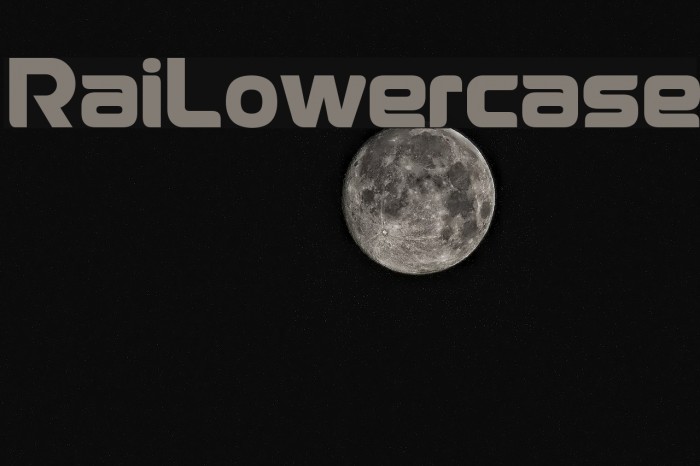RaiLowercase Font examples