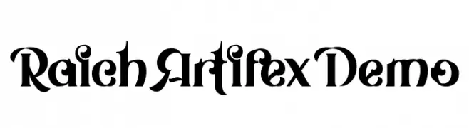 Raich Artifex Demo  baixar fontes gratis