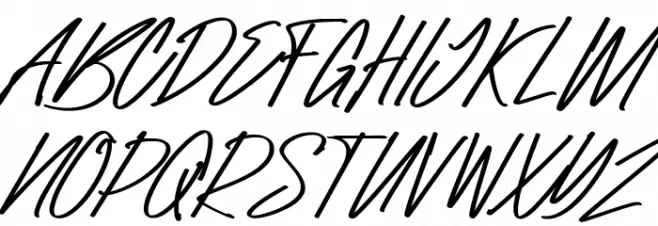 Raidden Italic Schriftart Groß