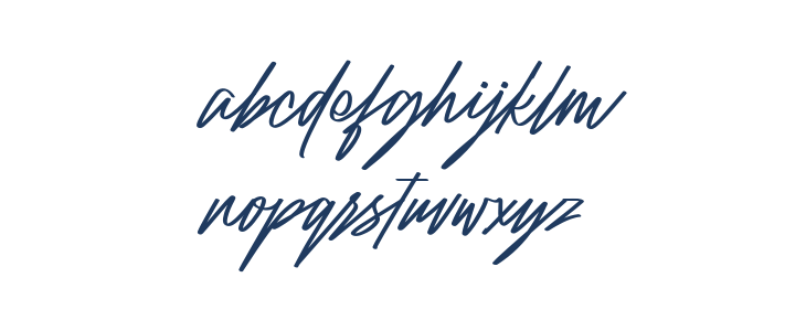 Raidden Italic Lowercase