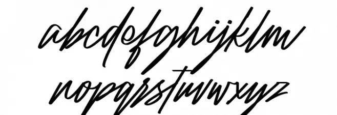 Raidden Italic Font LOWERCASE