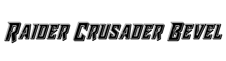 Raider Crusader Bevel  नि: शुल्क फ़ॉन्ट्स डाउनलोड