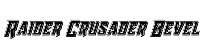 Raider Crusader Bevel  Frei Schriftart Herunterladen