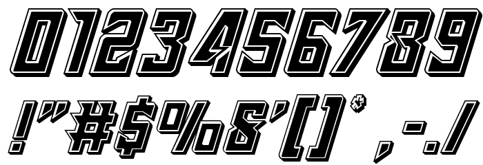 Raider Crusader Bevel Font OTHER CHARS