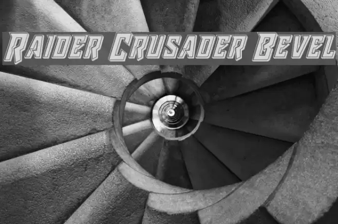 Raider Crusader Bevel Font examples