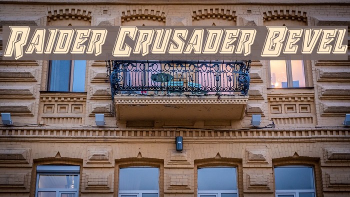 Raider Crusader Bevel Font examples