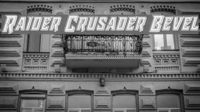 Raider Crusader Bevel Font examples