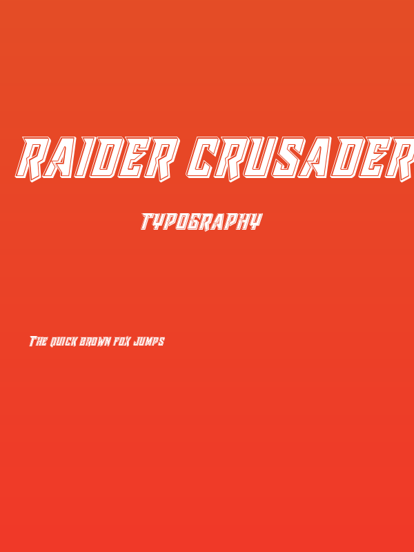 Raider Crusader Bevel Poster