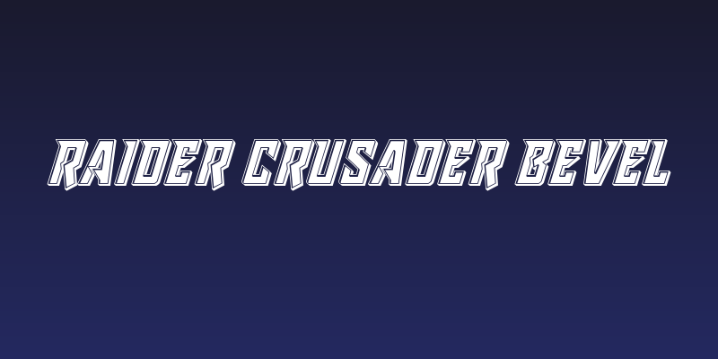 Raider Crusader Bevel Social Header