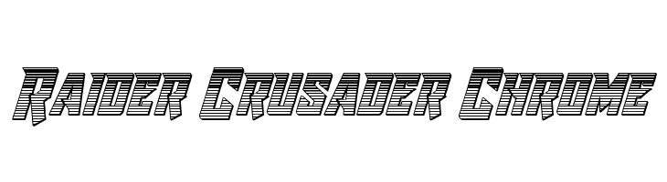 Raider Crusader Chrome  免费字体下载