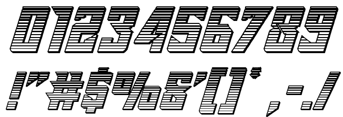 Raider Crusader Chrome Font OTHER CHARS