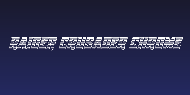 Raider Crusader Chrome Social Header