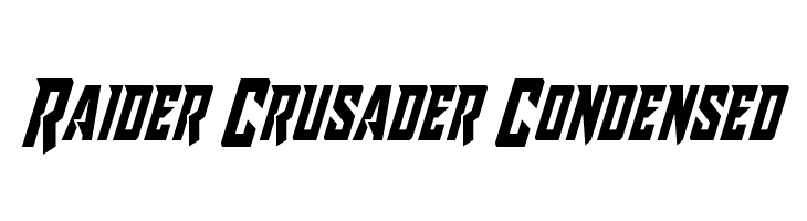 Raider Crusader Condensed Fonte