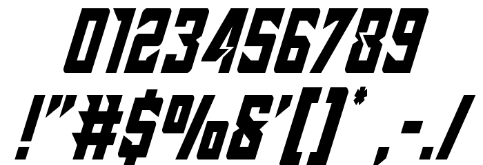 Raider Crusader Condensed Font OTHER CHARS