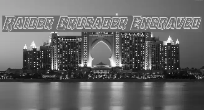 Raider Crusader Engraved Font examples