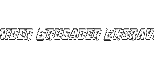 Raider Crusader Engraved Logo