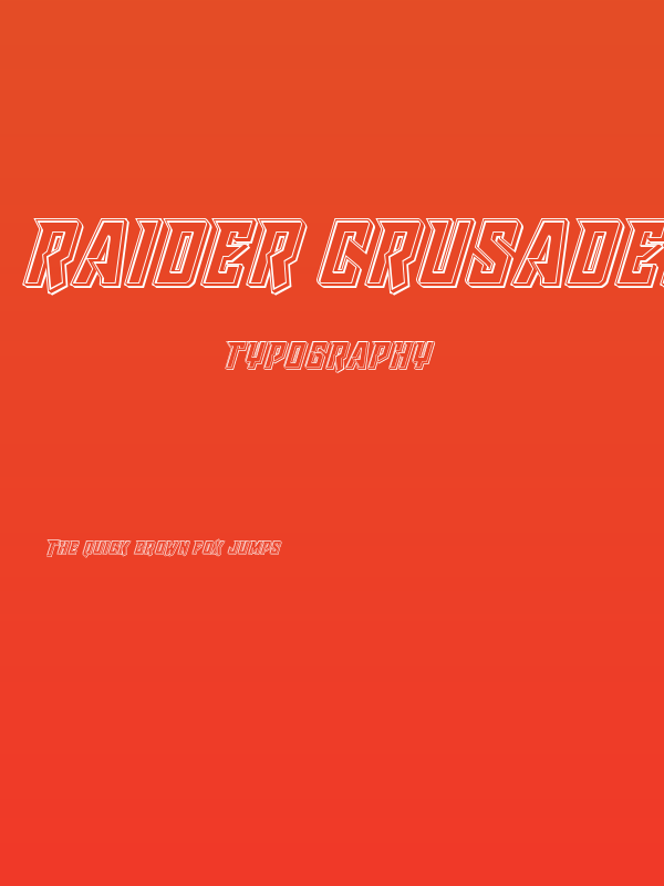 Raider Crusader Engraved Poster