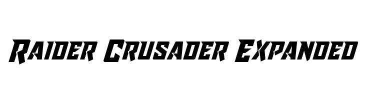 Raider Crusader Expanded 字体