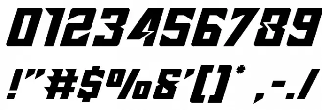 Raider Crusader Expanded Font OTHER CHARS